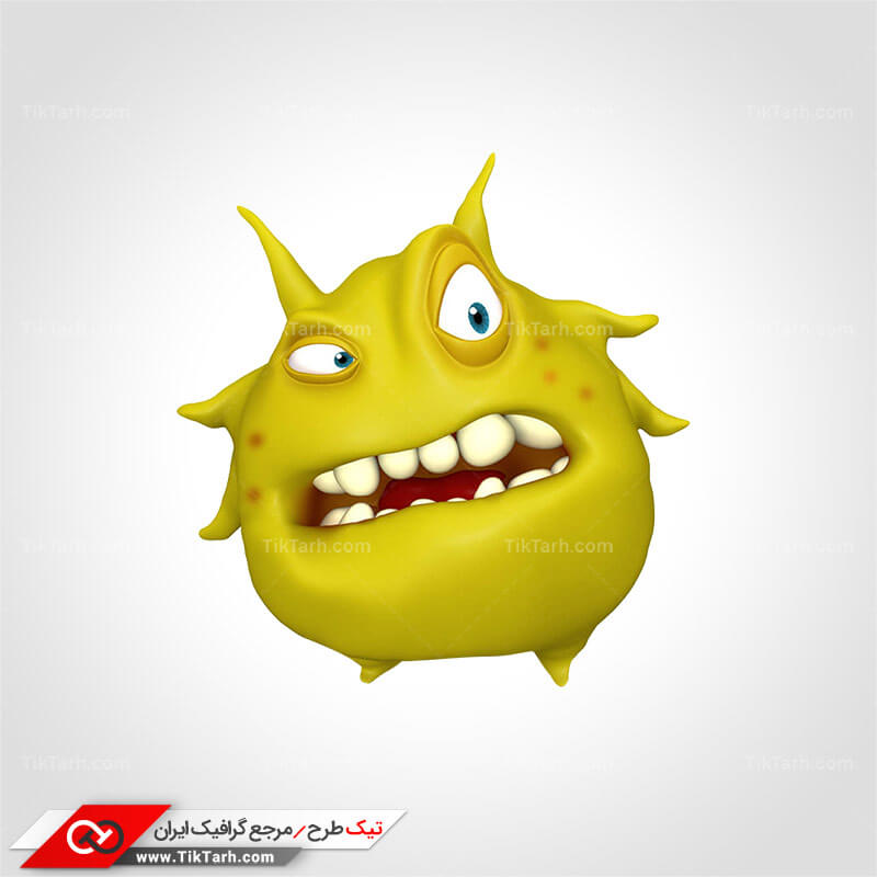 دانلود کلیپ آرت لایه باز با طرح ویروس