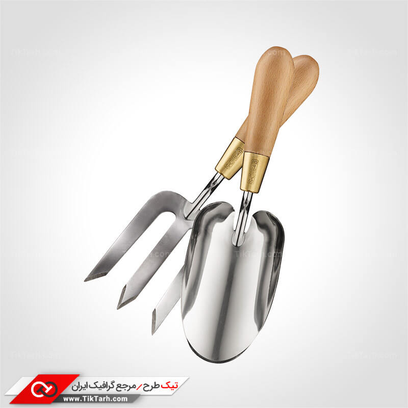 دانلود طرح گرافیکی بیل و چنگال