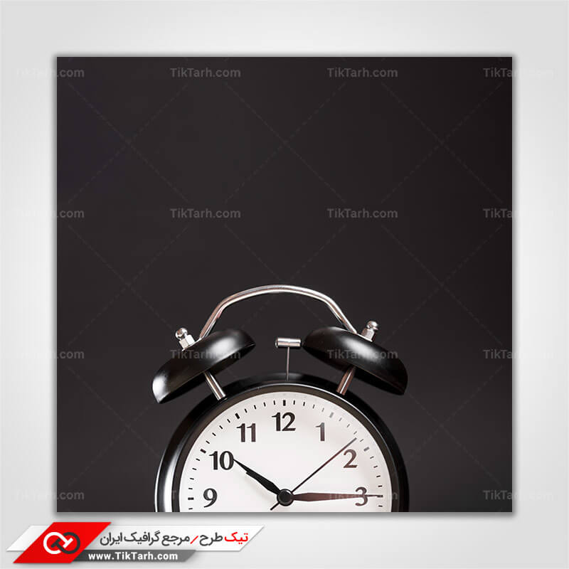 دانلود عکس با کیفیت ساعت رومیزی مشکی