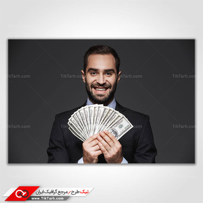 عکس با کیفیت اسکناس های صد دلاری