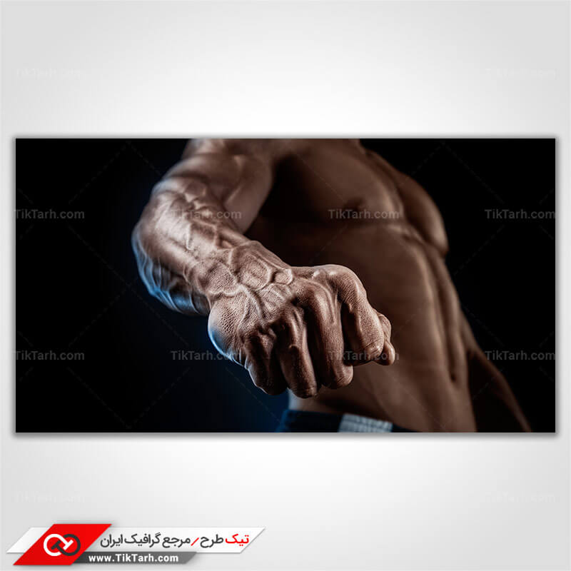 تصویر با کیفیت مرد بدنساز