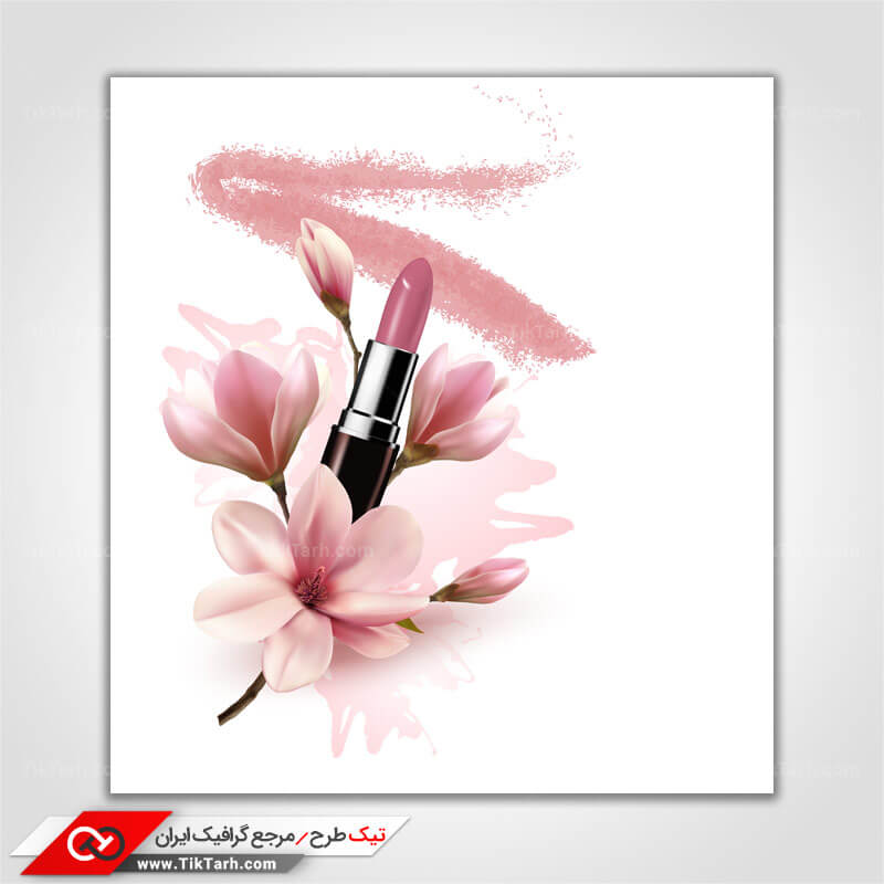 پس زمینه طراحی رژ لب