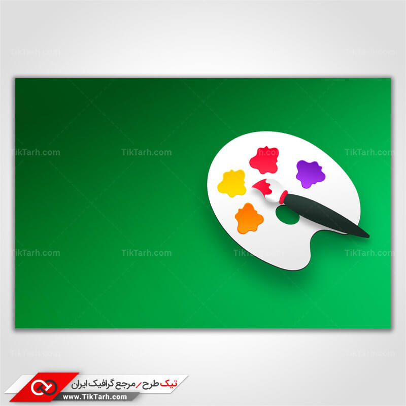 پس زمینه طراحی پالت گواش