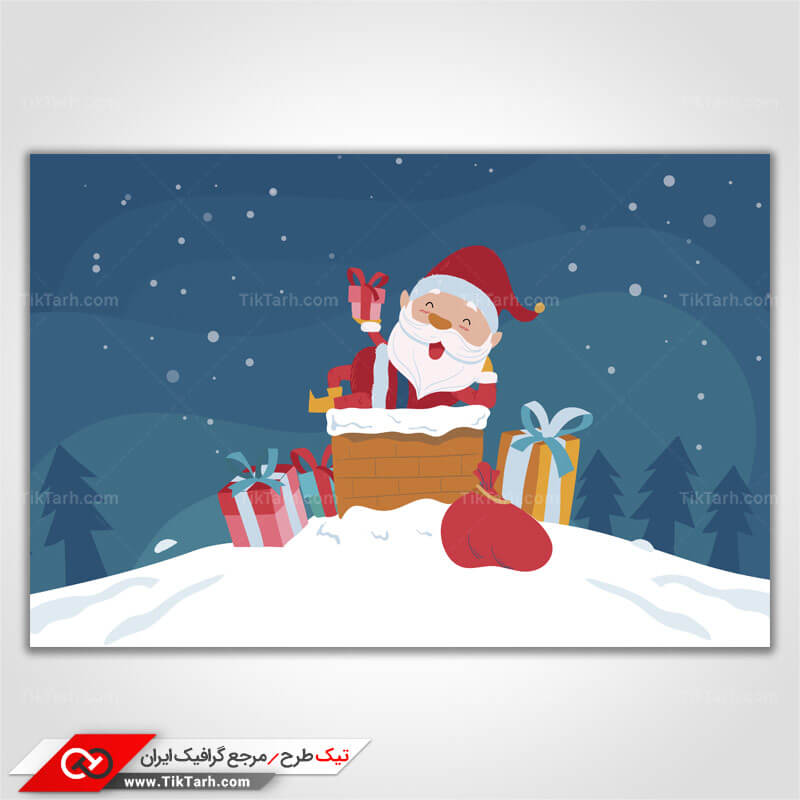 دانلود پس زمینه طراحی بابا نوئل