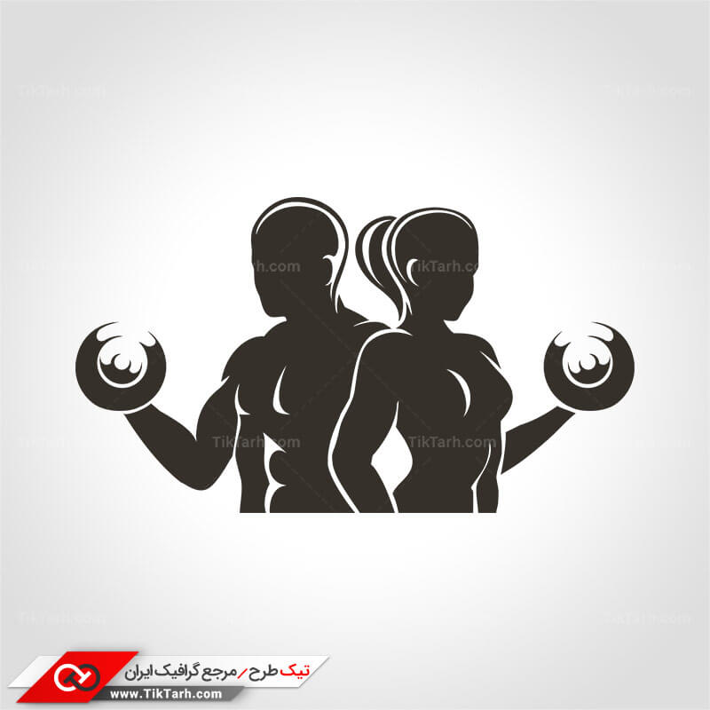 طرح گرافیکی کلیپ آرت بدنسازی