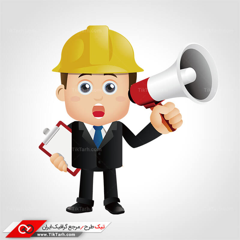 کلیپ آرت مهندس ناظر