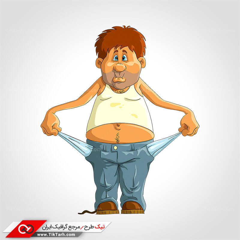 کلیپ آرت آدم بی پول