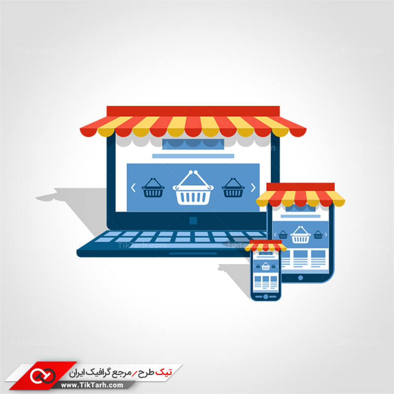 دانلود طرح لایه باز فروشگاه اینترنتی