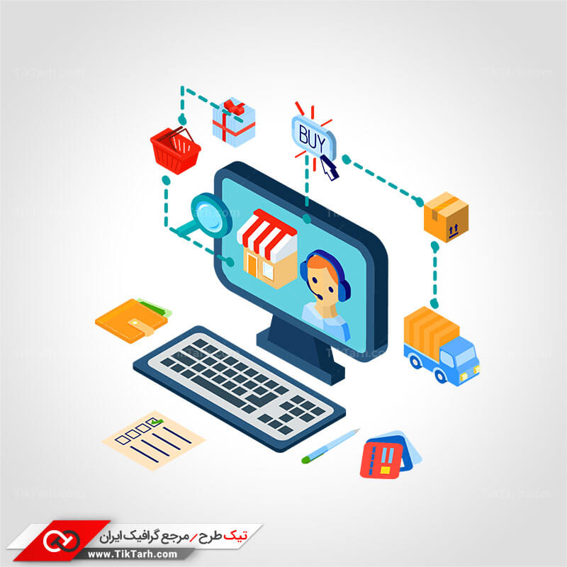 طرح گرافیکی کلیپ آرت خرید اینترنتی