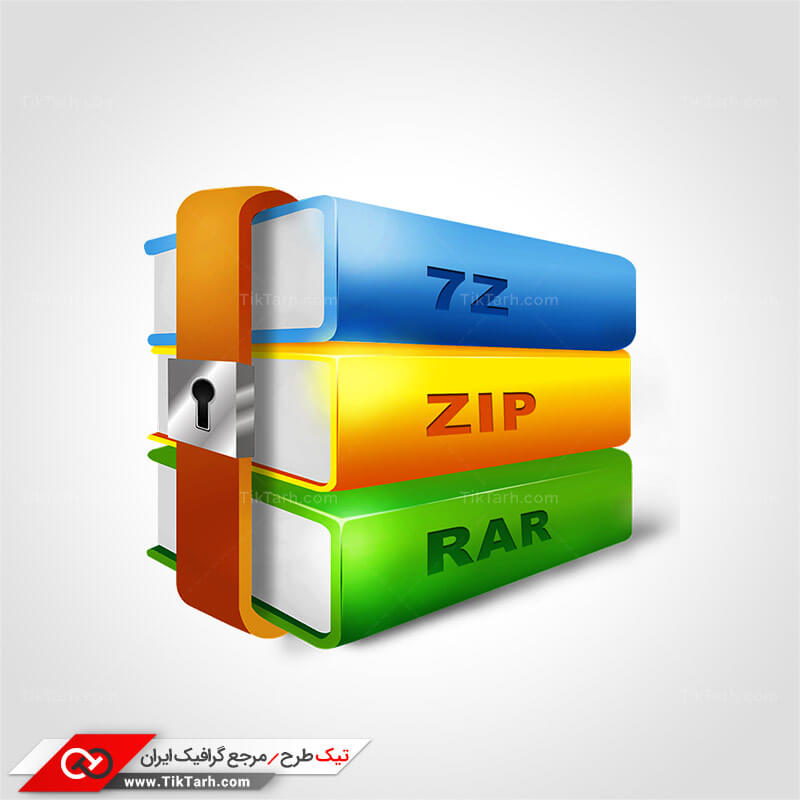 دانلود طرح گرافیکی آیکون zip