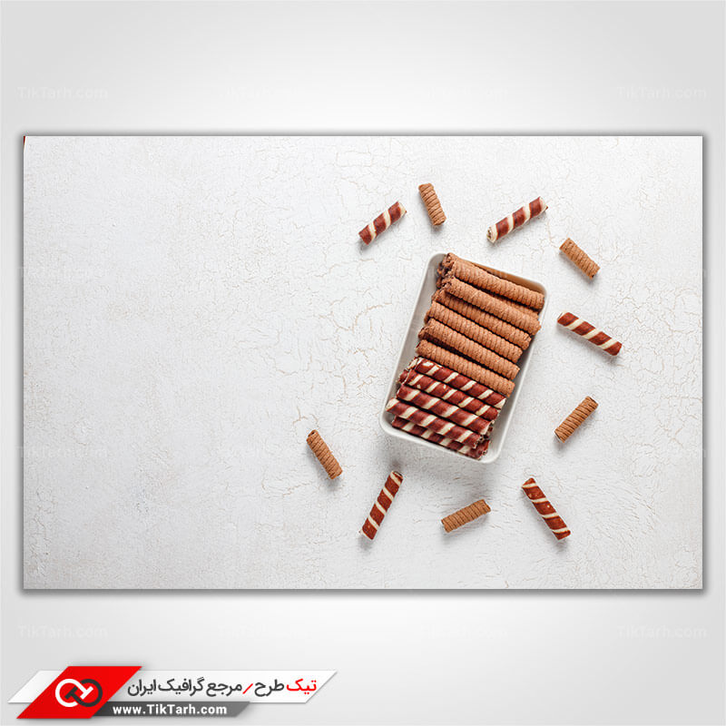 دانلود تصویر باکیفیت بیسکوئیت رولی