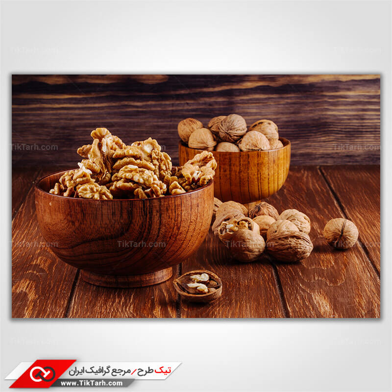 تصویر باکیفیت مغز گردو
