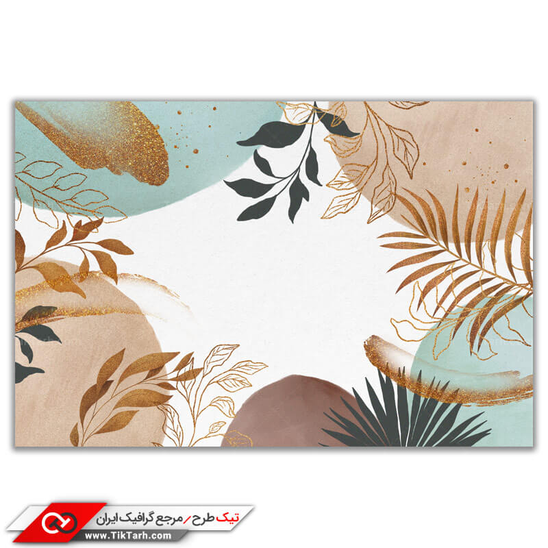 طرح لایه باز پس زمینه طرح برگ