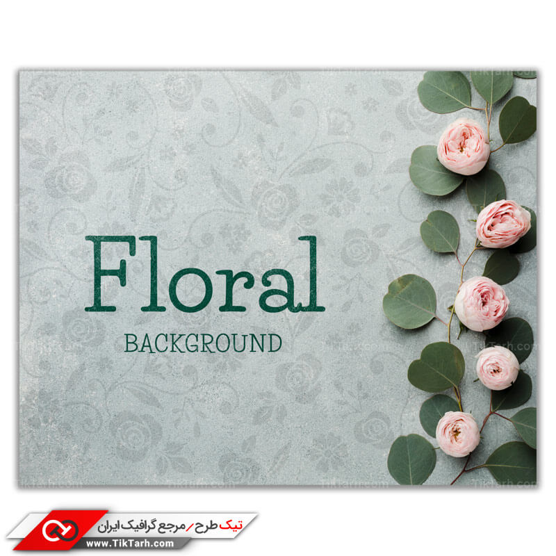 طرح لایه باز بکگراند گل