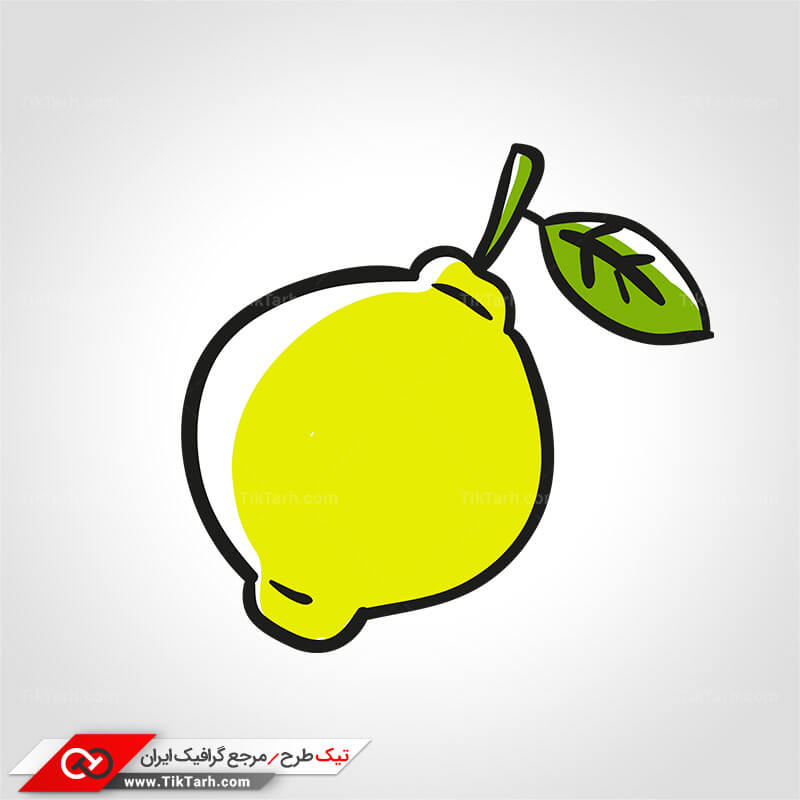 دانلود طرح گرافیکی کلیپ آرت لیمو ترش
