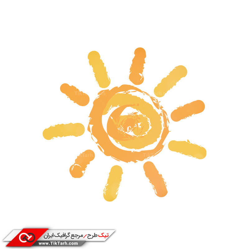 طرح لایه باز کلیپ آرت خورشید