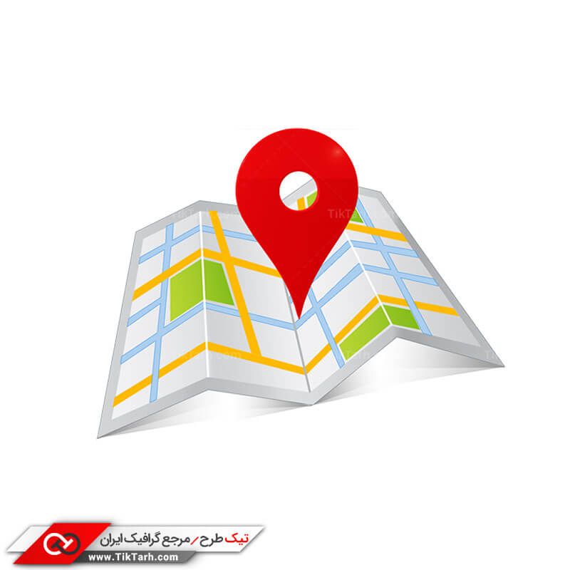 طرح لایه باز کلیپ آرت با طرح مکان یاب