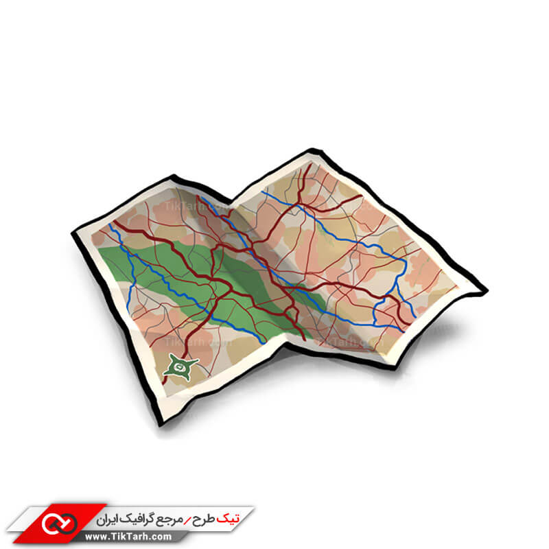 دانلود کلیپ آرت با طرح نقشه