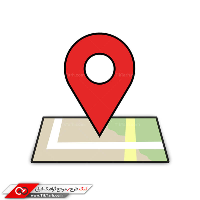 طرح لایه باز کلیپ آرت با طرح مکان یابی
