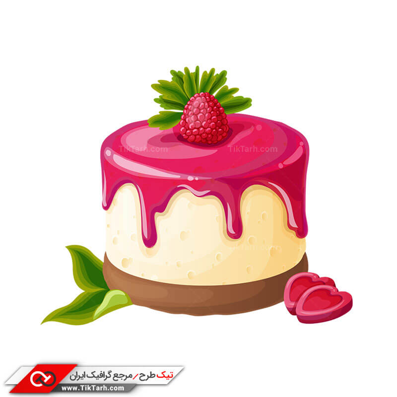 طرح گرافیکی کلیپ آرت کیک