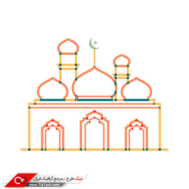 طرح کلیپ آرت مذهبی مسجد