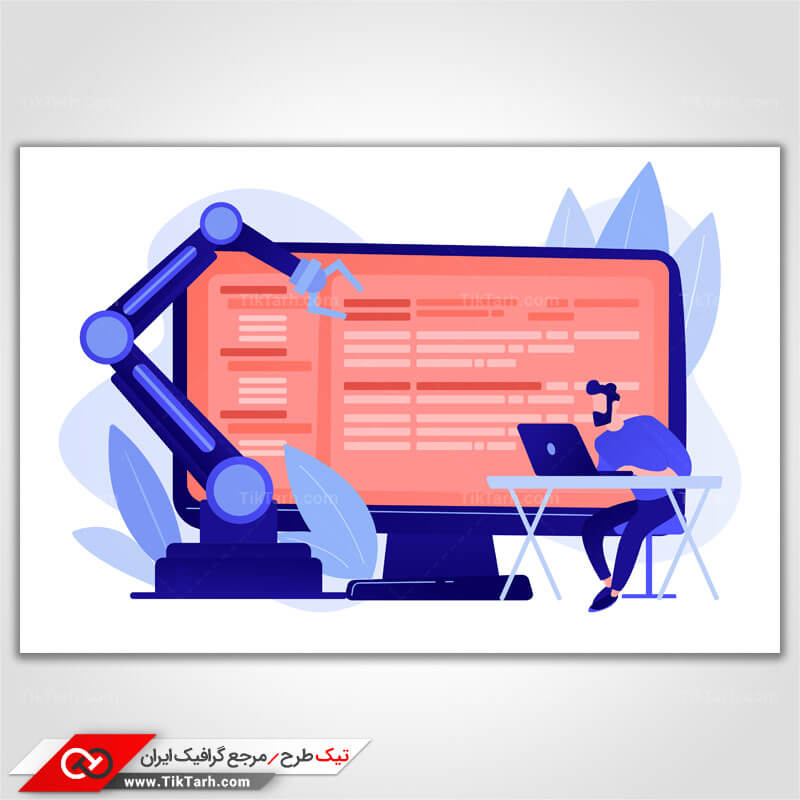 دانلود طرح گرافیکی وکتور مفهومی طراحی سایت