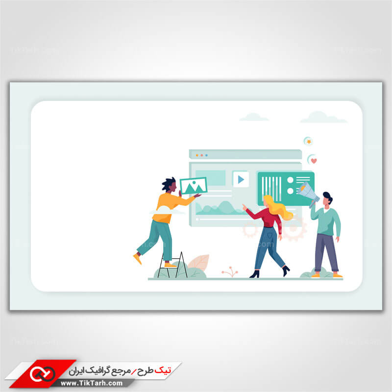 دانلود وکتور مفهومی طراحی وب سایت