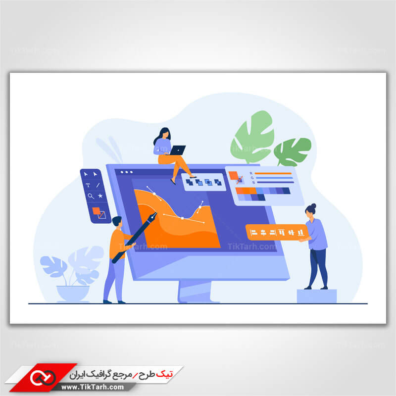 دانلود وکتور مفهومی ویرایش تصویر