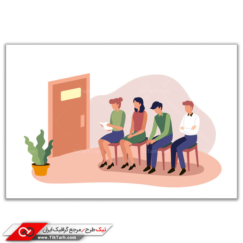 دانلود طرح لایه باز وکتور مفهومی استخدام
