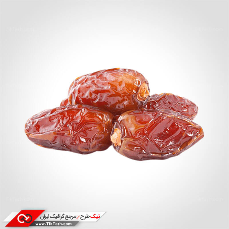 طرح گرافیکی المان واقع گرایانه خرما خشک