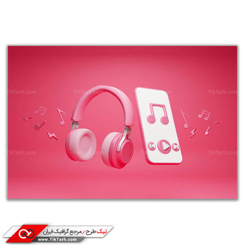 دانلود عکس باکیفیت هدفون و موبایل