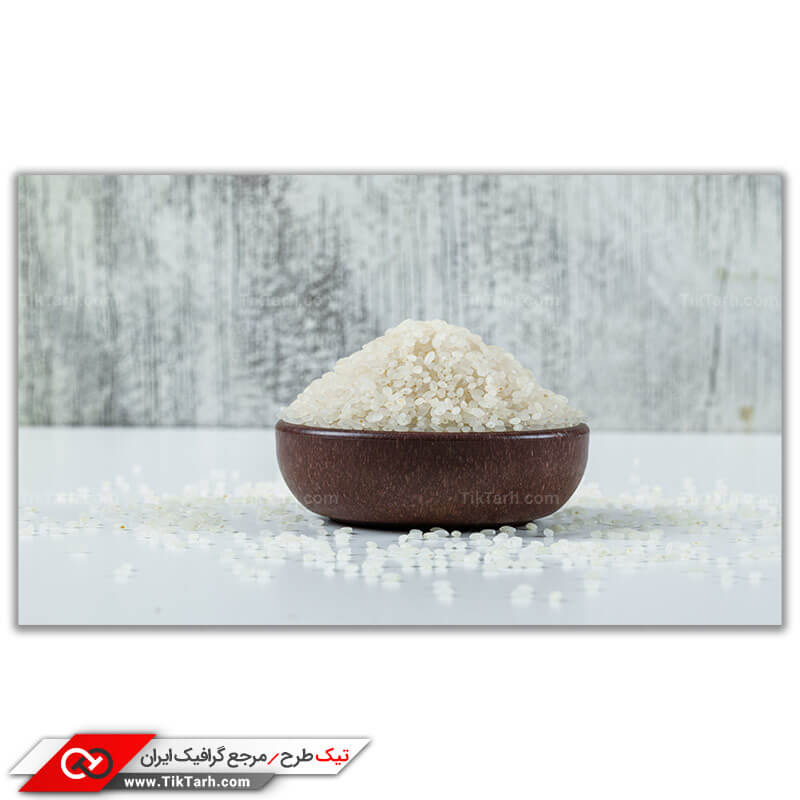 تصویر زیبا و با کیفیت برنج نیم دانه