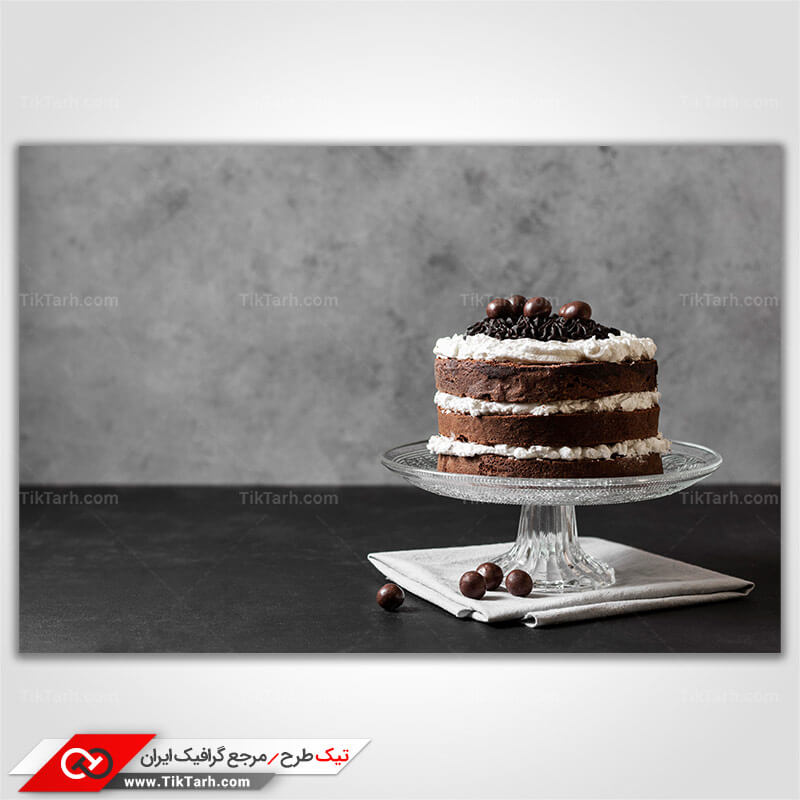 دانلود تصویرباکیفیت کیک تولد شکلاتی