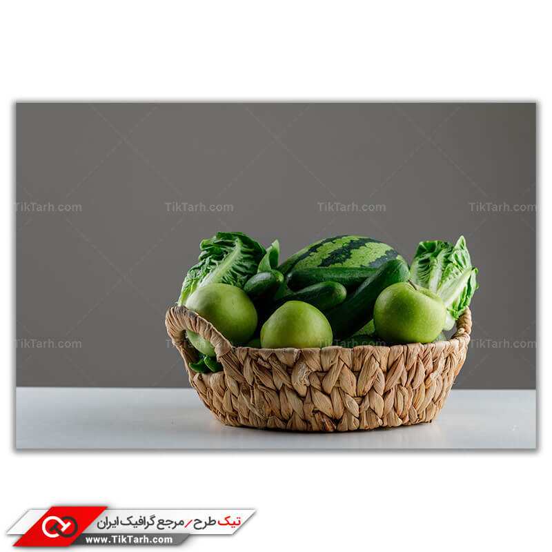 تصویر باکیفیت سبد میوه و صیفی جات