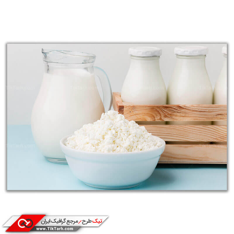 عکس با کیفیت  پنیر و شیر