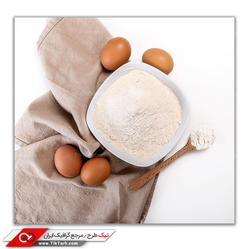 دانلود عکس با کیفیت تخم مرغ و آرد