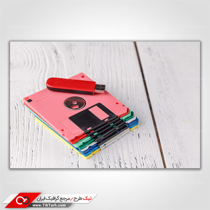 دانلود تصویر باکیفیت فلاپی دیسک و فلش