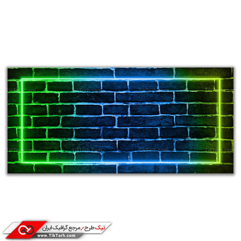 دانلود پس زمینه طراحی با طرح دیوار آبی و سبز