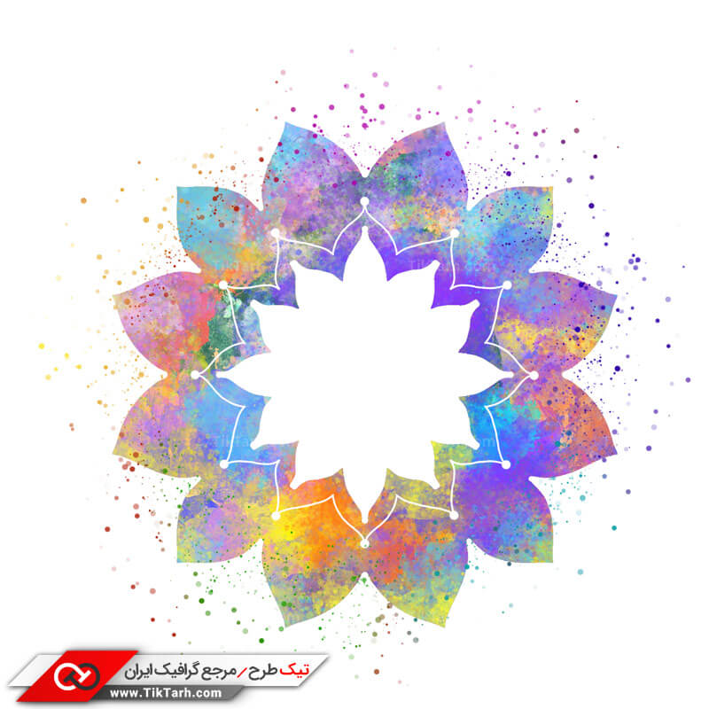 طرح لایه باز با کادر با طرح محاوره ای