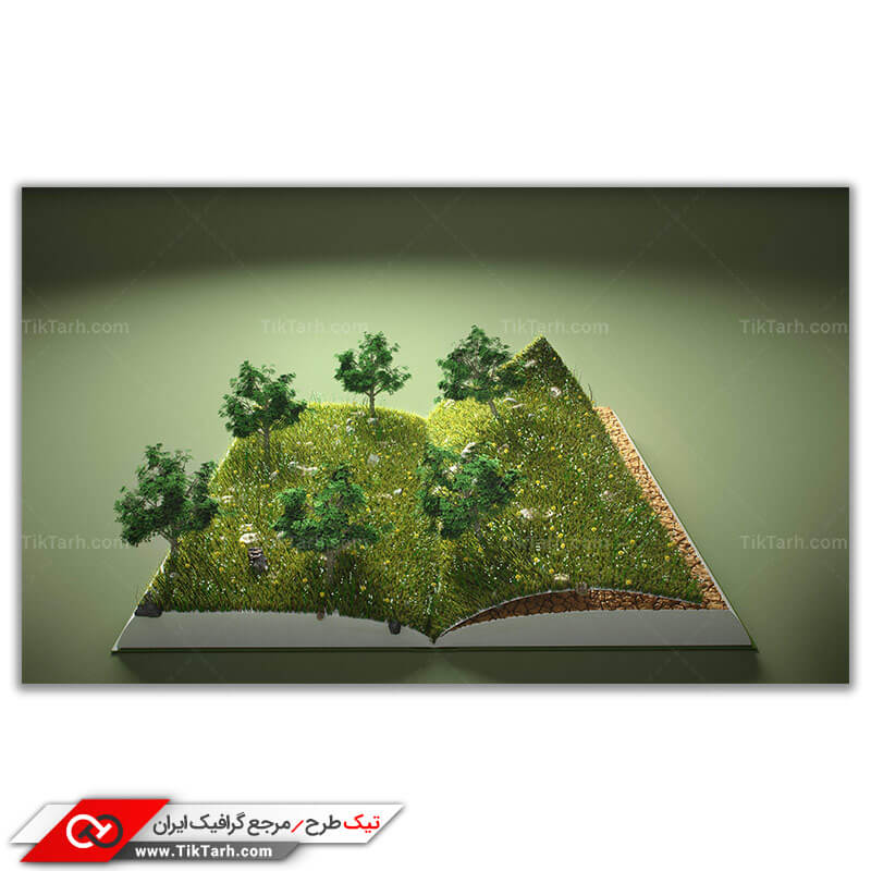 دانلود تصویر با کیفیت سه بعدی کتاب