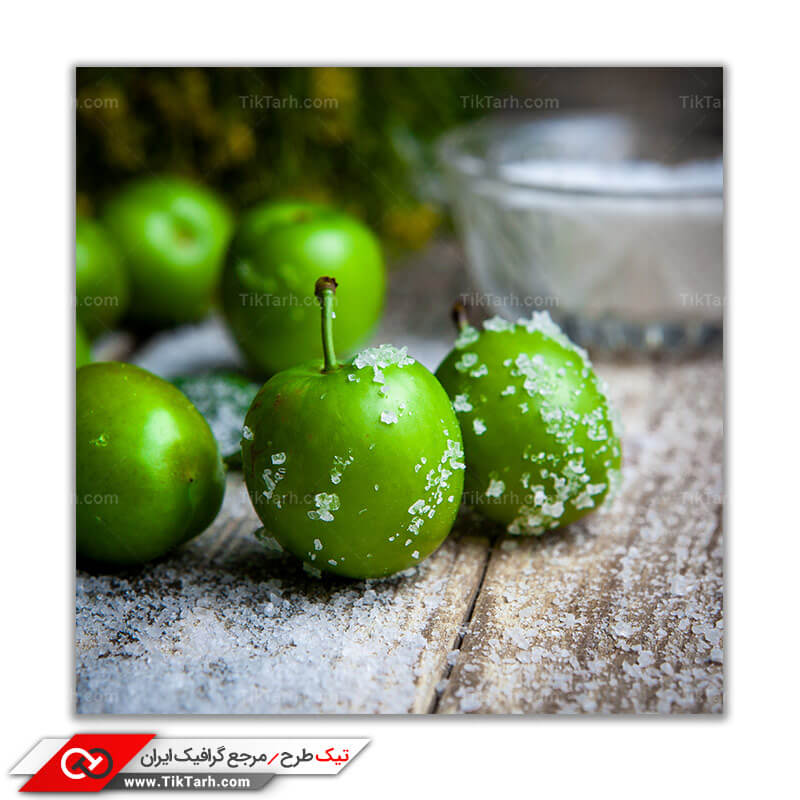 عکس باکیفیت آلوچه نمکی