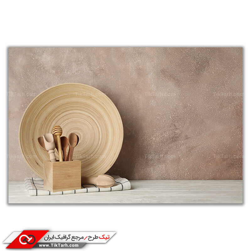 دانلود تصویر با کیفیت ظروف چوبی