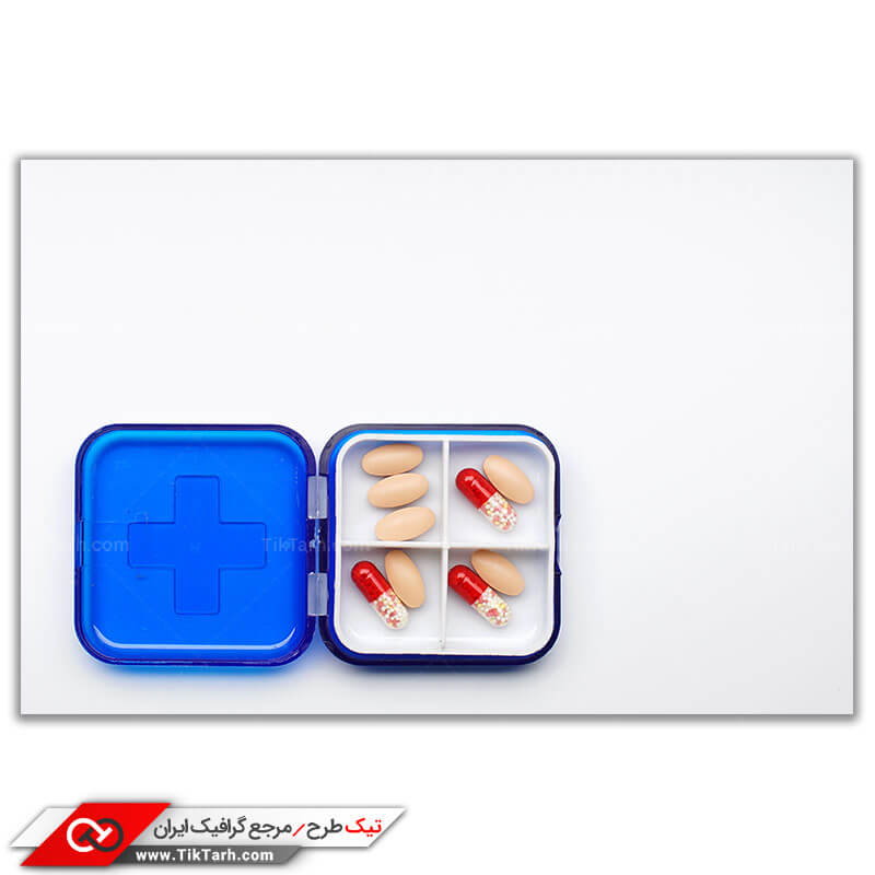 عکس با کیفیت ظرف دارو