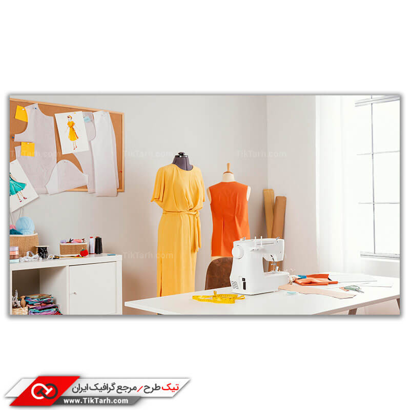 تصویر باکیفیت کارگاه خیاطی