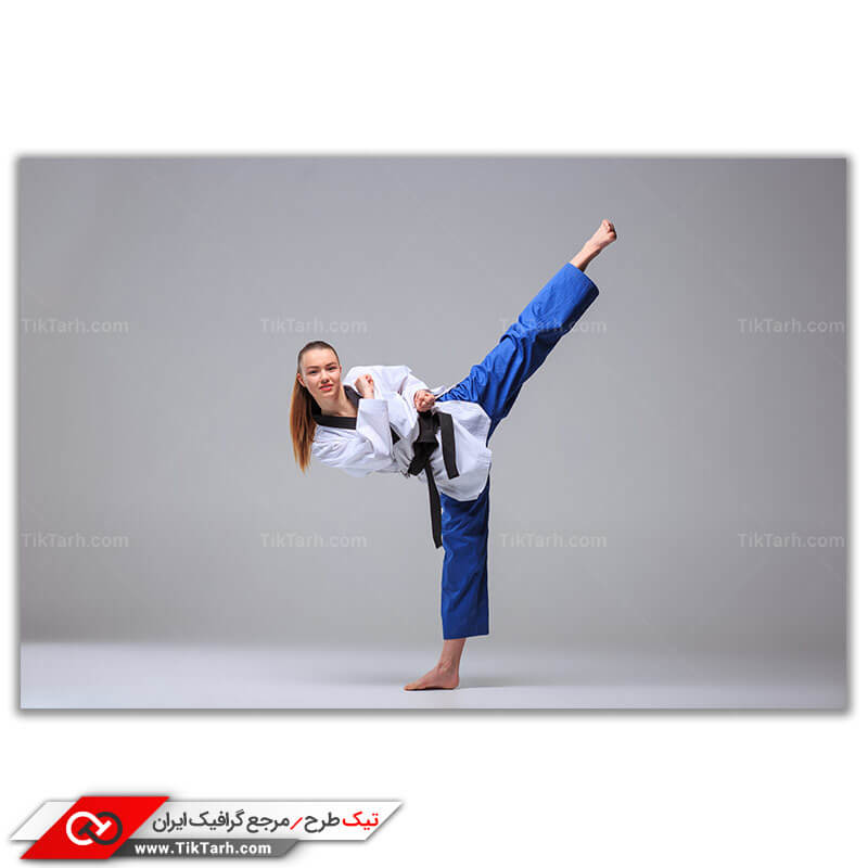 دانلود عکس باکیفیت از ضربات پا در تکواندو