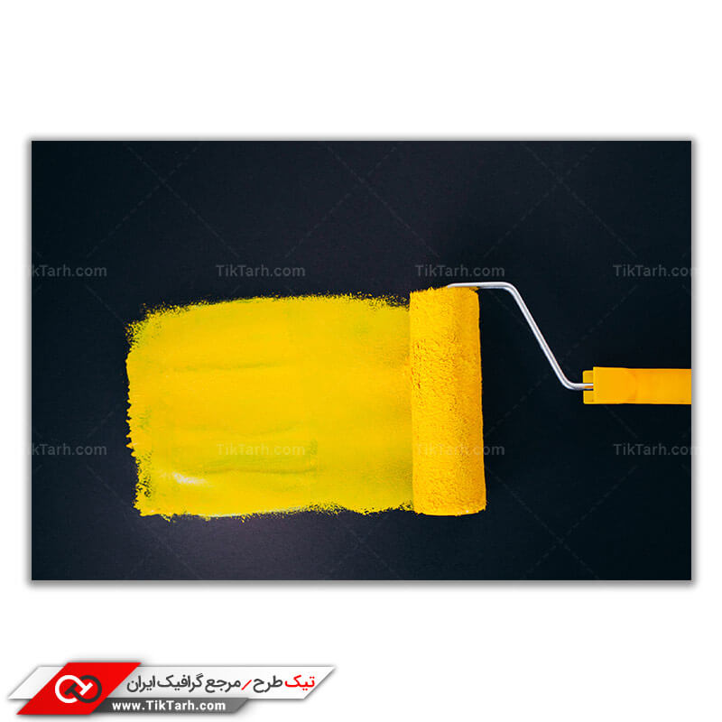 تصویر با کیفیت غلطک نقاشی