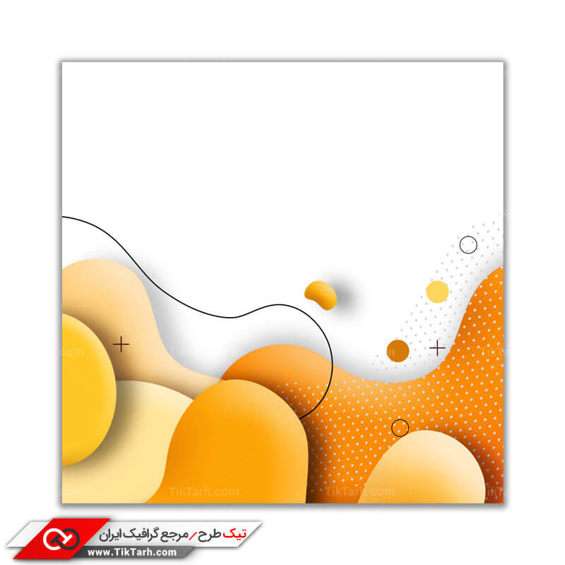 پس زمینه طراحی کادر به رنگ پرتقالی