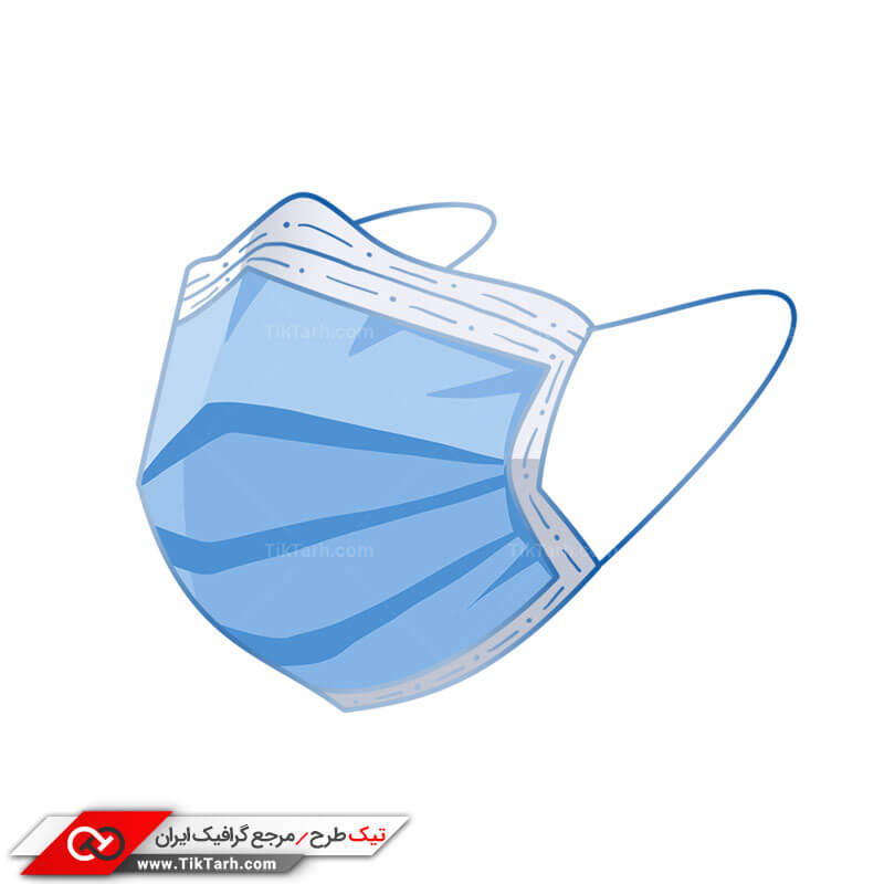 طرح کلیپ آرت ماسک سه لایه