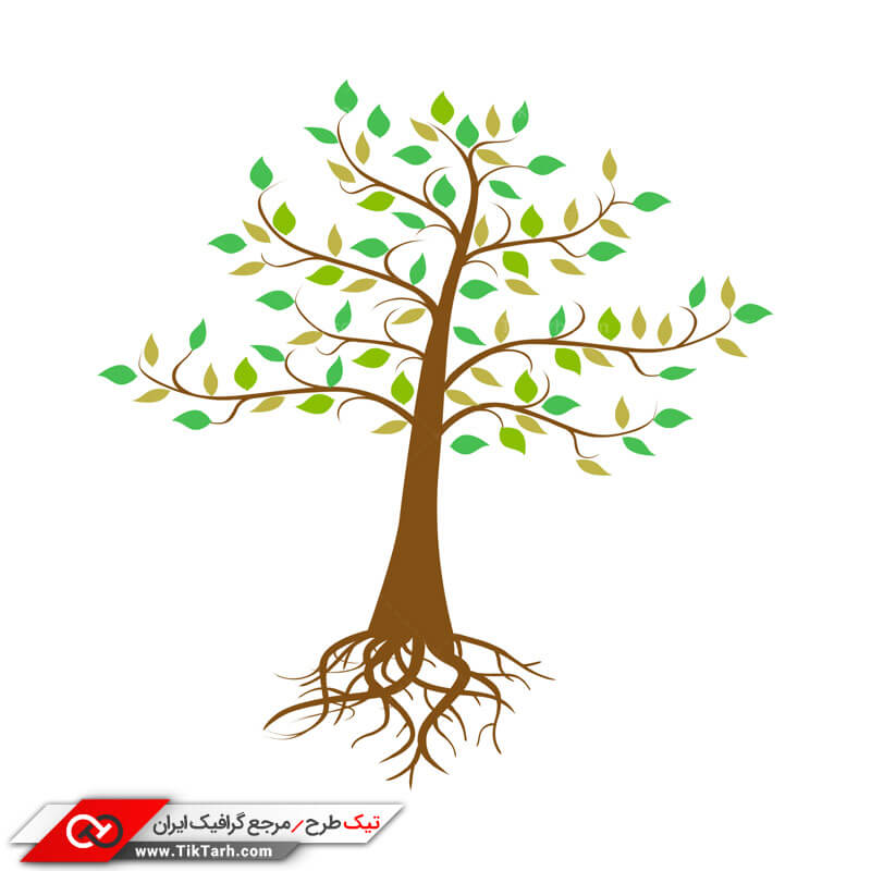 طرح کلیپ آرت درخت