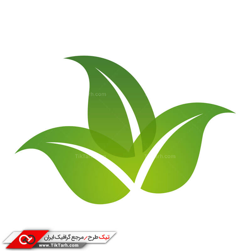 طرح کلیپ آرت برگ سبز
